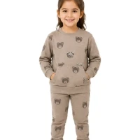 brown-girls-blouse-pants-set-front